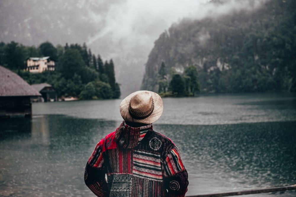 hatted woman