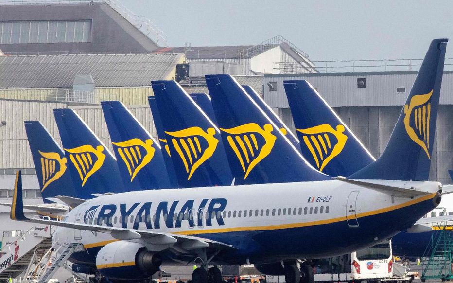 Ryanair plane tails