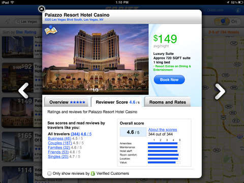 Orbitz Launches iPad Search-and-Book App for Hotels